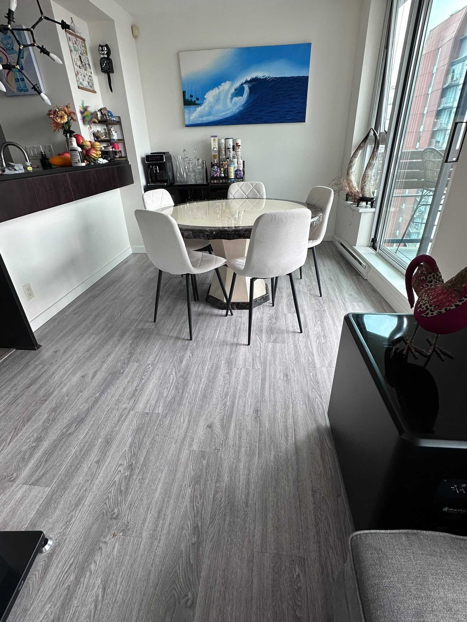 Bright dining room after a residential clean by Metro Vancouver Cleaning